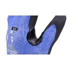 1CUNC00010   EUROCUT N300 FEKETE/KÉK MÁRTOTT V.BIZTOS VÉDŐKESZTYŰ