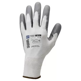  1LACW00008   EUROLITE L900 FEHÉR/SZÜRKE LATEX KÖRNYEZETBARÁT KESZTYŰ