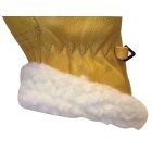 2486   BŐRKESZTYŰ,ISLANDE,SÁRGA SZÍNMARHA/SZŐRMEBÉLÉS 32CM_6