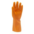 3818   MÁRTOTT NARANCS KREPP LATEX,ÉRDES,VEGYSZERÁLLÓ,32CM