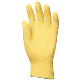   4600   KÖTÖTT VÉKONY SÁRGA KEVLAR KESZTYŰ, VÁGÁSBIZTOS, HŐÁLLÓ