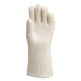   4687   KÖTÖTT FEHÉR NOMEX KESZTYŰ, 35 CM, 350°C, PAMUT BELSŐ