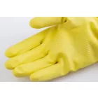 5028   HTG SÁRGA GUMIKESZTYŰ, 30CM/0,5MM, PAMUTBOLYHOZOTT BELSŐ