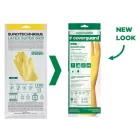 5029   HTG SÁRGA GUMIKESZTYŰ, 30CM/0,5MM, PAMUTBOLYHOZOTT BELSŐ