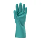 5528   MÁRTOTT ZÖLD NITRIL KESZTYŰ, VEGYSZERÁLLÓ, 33CM/0,46MM