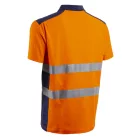 5OKI17000S   OKI FLUO NARANCS/SÖTÉTKÉK RÖVID UJJÚ GALLÉROS PÓLÓ