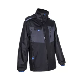   5WAN01000S   WANI FEKETE/SZÜRKE/KÉK 3/1 RIPSTOP TÉLIKABÁT