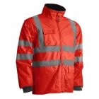7KANAL   KANATA 4/1 HI-VIZ PIROS/SZÜRKE PE KABÁT