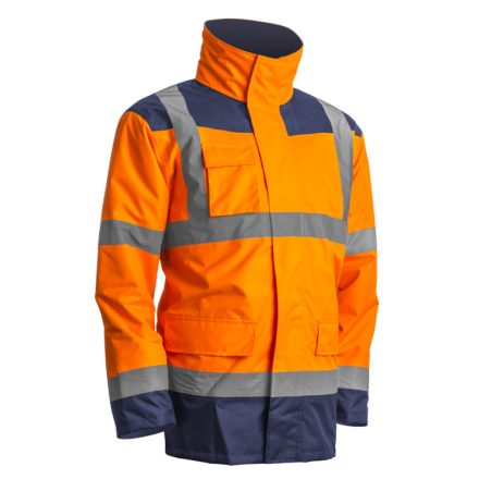 7KANO6XL   KANATA 4/1 HI-VIZ NARANCS/KÉK PE KABÁT