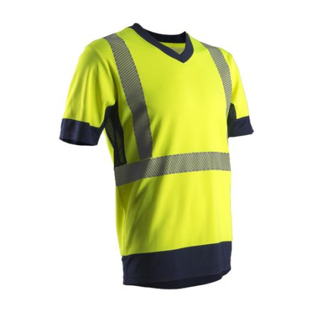 7KOMYL   KOMO HI-VIZ SÁRGA RÖVID UJJÚ PÓLÓ