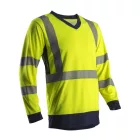 7SUNYXXL   SUNO HI-VIZ SÁRGA HOSSZÚ UJJÚ PÓLÓ