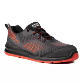   9MIL530047   MILERITE S1P SZÜRKE/PIROS SPORT VÉDŐFÉLCIPŐ