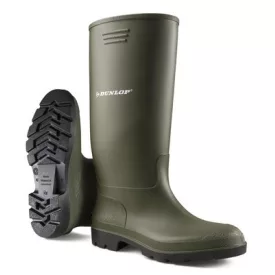   9SELE35   DUNLOP PRICEMASTOR ZÖLD SAV- ÉS LÚGÁLLÓ PVC CSIZMA