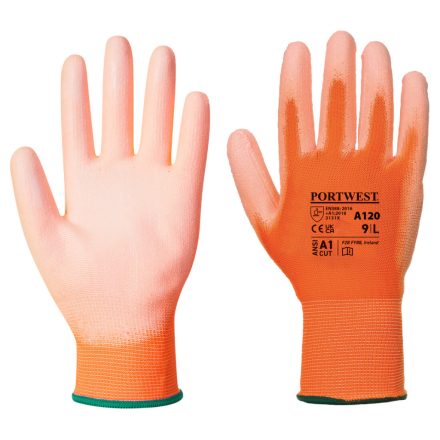 A120O1RS Portwest Nylon védőkesztyű PU tenyérmártott