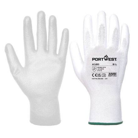 A120WHRL Portwest Nylon védőkesztyű PU tenyérmártott