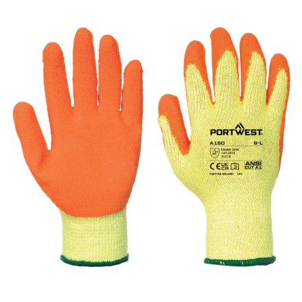 A150ORRL Portwest Mártott latex munkavédelmi kesztyű (A100 öko verzió)