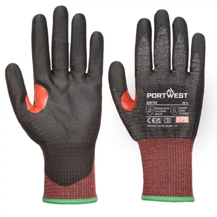 A670K8RXS Portwest AHR13 F Dark PU Cut kesztyű