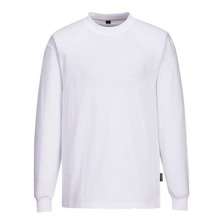 AS22WHRL Portwest Anti -Static ESD Long Sleeve T-Shirt