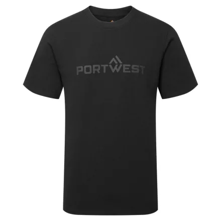 B198BKRXXXL Portwest 3D dombornyomott "Portwest" feliratú póló