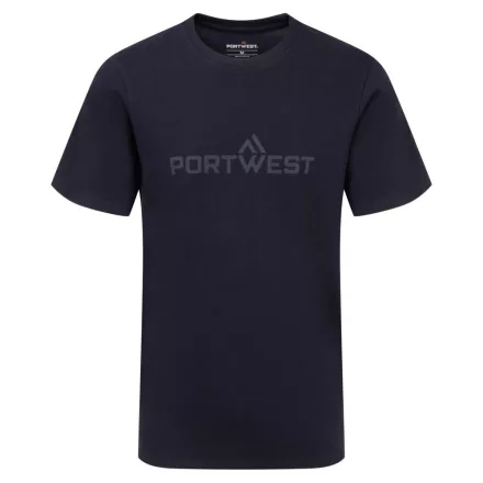 B198NVR4XL Portwest 3D dombornyomott "Portwest" feliratú póló
