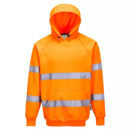 B304ORR4XL Portwest Jól láthatósági, kapucnis pulóver