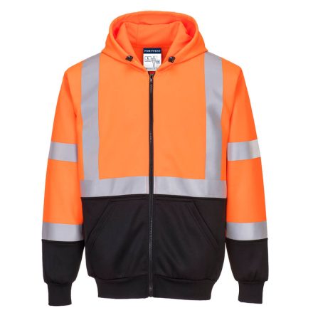 B315OBRS Portwest Hi-Vis kéttónusú kapucnis pulóver