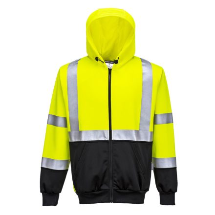 B315YBR4XL Portwest Hi-Vis kéttónusú kapucnis pulóver