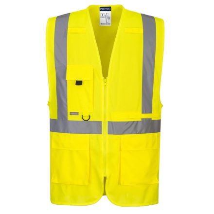 C357YERXXXL Portwest Hi-vis Executive Vest With Tablet Pocket