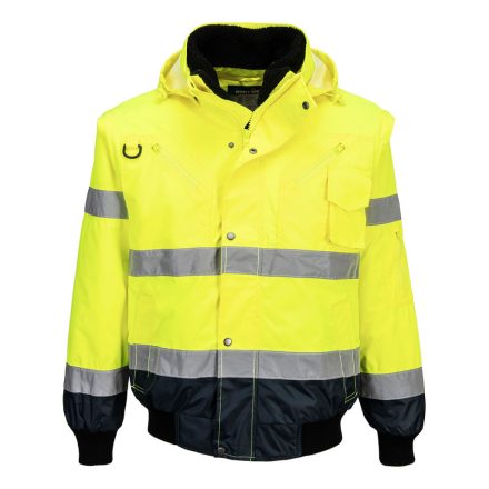 C465YNR4XL Portwest Jól láthatósági bomber munkavédelmi dzseki