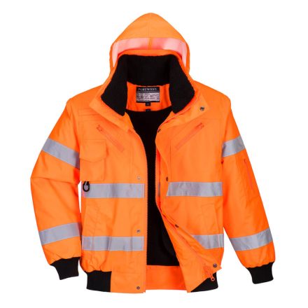 C467ORRS Portwest Hi-Vis 3 az 1-ben Bomber dzseki