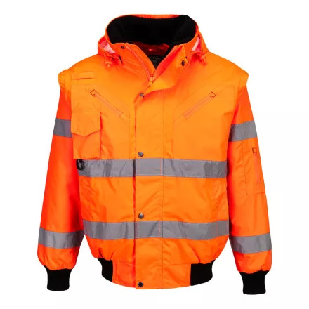 C467ORRXL Portwest Hi-Vis 3 az 1-ben Bomber dzseki