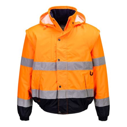 C468ORR4XL Portwest Hi-Vis 2 az 1-ben kabát