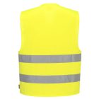 C475YERL-XL Portwest Jól láthatósági mellény - azonosítókártya tartóval