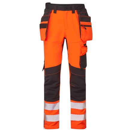 DX454OBR33 DX4 Hi-Vis nadrág lezippzározható lengőzsebbel