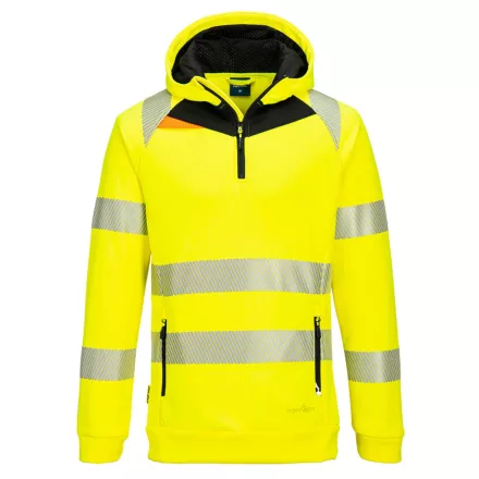 DX482YBRL Portwest DX4 Hi-Vis 1/4 Zip Hoodie