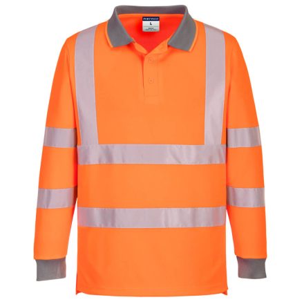 EC11ORRL Portwest Eco Hi-Vis L/S Polo  (6 db)