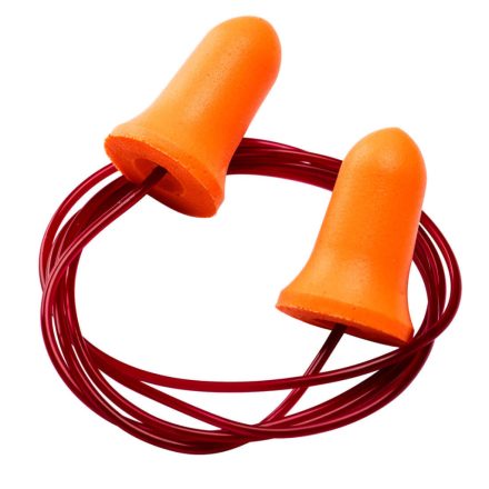 EP09ORR Portwest Bell Comfort PU Foam Ear Plugs Corded (200 pár)