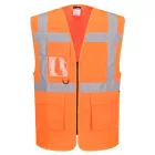 ES376ORR5XL Portwest ES1 Essential Hi-Vis Mesh cipzáras vezetői mellény