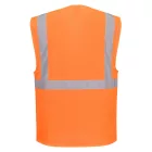 ES376ORRXXXL Portwest ES1 Essential Hi-Vis Mesh cipzáras vezetői mellény