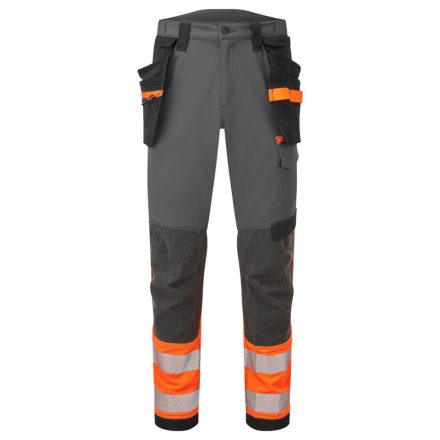 EV442OMR32 PORTWEST EV4 Hi-Vis Stretch Class 1 Holster lengőzsebes nadrág