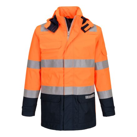 FR605ONRXL Portwest Bizflame Multi Light Arc Hi-Vis Jacket