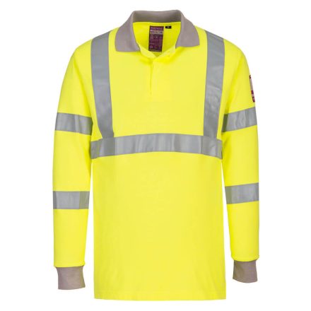 FR77YERL Portwest Modaflame Hi-Vis Polo Shirt