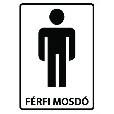 Férfi mosdó - fólia