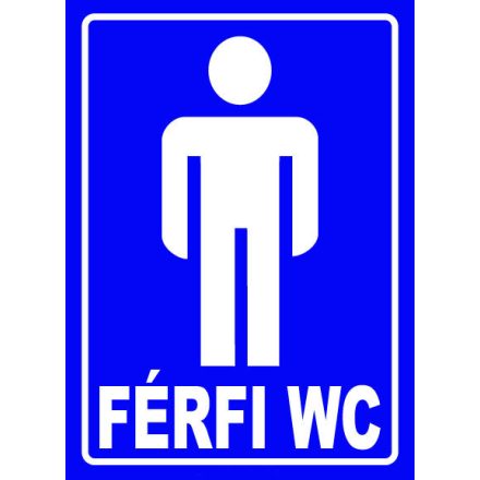 Férfi WC - fólia