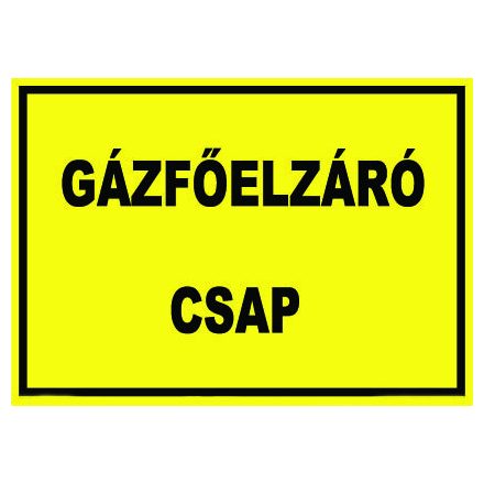 Gázfõelzáró csap - fólia