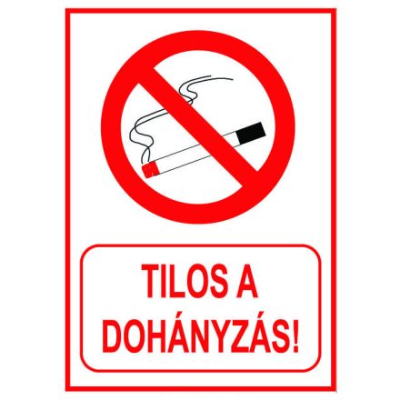 Tilos a dohányzás - fólia