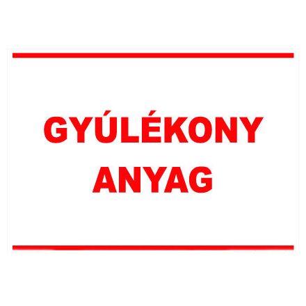 Gyúlékony anyag - fólia