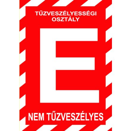 Tûzveszélyességi osztály E - fólia