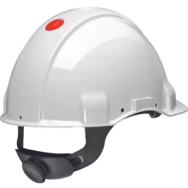   G3001DUV1000V-VI   3M™ védősisak, Uvicator, csatos, nem szellőző, dielektromos 1000 V, bőr izzadságszívó betét, fehér, G3001DUV1000V-VI
