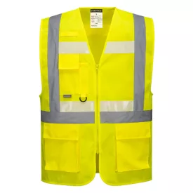 G456YERXL Portwest Glowtex vezetői mellény Ezee cipzárral